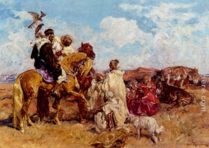 Henri Emilien Rousseau The Hawking Party